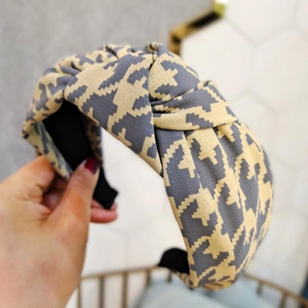Jacqueline Houndstooth Headband